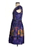 ModCloth Paisley Blue Cocktail Dress Size XS - photo 5