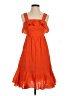 J.Crew Polka Dots Orange Cocktail Dress Size 0 (petite) - photo 1