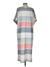Unbranded Stripes Gray Casual Dress Size S - photo 2