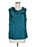 Bisou Bisou Teal Sleeveless Blouse Size M - photo 1