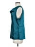 Bisou Bisou Teal Sleeveless Blouse Size M - photo 5