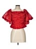 Venus Red Short Sleeve Blouse Size 10 - photo 1