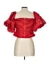 Venus Red Short Sleeve Blouse Size 10 - photo 2