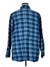 Dizzy Lizzy 100% Cotton Plaid Blue Long Sleeve Button-Down Shirt Size XL - photo 2