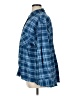 Dizzy Lizzy 100% Cotton Plaid Blue Long Sleeve Button-Down Shirt Size XL - photo 5
