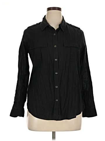DKNY Jeans Long Sleeve Button-Down Shirt (view 1)