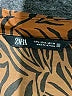 Zara Animal Print Brown Long Sleeve Blouse Size L - photo 7