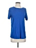 LUXE Blue Short Sleeve Top Size XS (tall) - photo 1