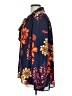Stylus 100% Polyester Blue Long Sleeve Blouse Size L - photo 5