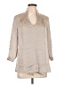 Banana Republic 100% Polyester Gray 3/4 Sleeve Blouse Size 10 - photo 1