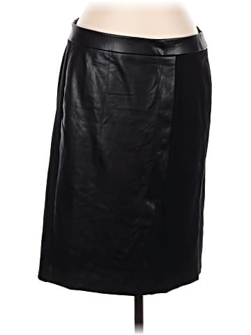 Kasper Faux Leather Skirt (view 1)