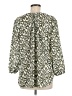 Jachs Girlfriend 100% Polyester Animal Print Green 3/4 Sleeve Blouse Size M - photo 2