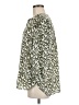 Jachs Girlfriend 100% Polyester Animal Print Green 3/4 Sleeve Blouse Size M - photo 5