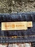 Tory Burch 100% Cotton Chevron-herringbone Blue Jeans Size 31 waist - photo 4