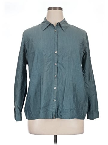 August Max Woman Long Sleeve Silk Top (view 1)