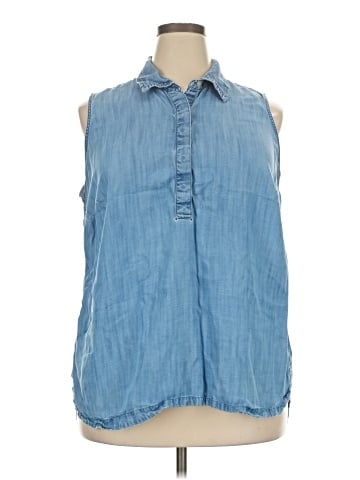 Talbots Sleeveless Button-Down Shirt (view 1)