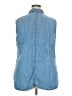 Talbots 100% Lyocell Blue Sleeveless Button-Down Shirt Size 2X - photo 2