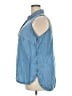 Talbots 100% Lyocell Blue Sleeveless Button-Down Shirt Size 2X - photo 5