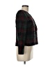 Le Suit Plaid Burgundy Blazer Size 6 Petite - photo 4