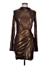 Significant Other Metallic Gold Cocktail Dress Size 10 - photo 1
