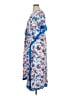 Printfresh 100% Cotton Print Blue Casual Dress Size 0X - photo 5
