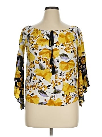 Unique Spectrum 3/4 Sleeve Blouse (view 1)