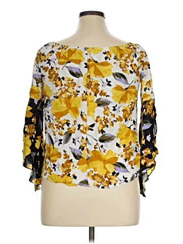 Unique Spectrum 3/4 Sleeve Blouse (view 2)