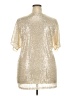 Unbranded Gold Short Sleeve Blouse Size XXL - photo 2