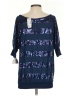 Love Rocks Blue 3/4 Sleeve Top Size S - photo 2
