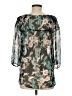 Lauren Conrad 100% Polyester Teal 3/4 Sleeve Blouse Size M - photo 2