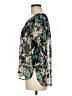 Lauren Conrad 100% Polyester Teal 3/4 Sleeve Blouse Size M - photo 5