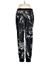 Trouve 100% Polyester Graphic Black Active Pants Size M - photo 2