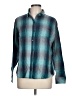 Riders by Lee Plaid Teal Long Sleeve Button-Down Shirt Size L - photo 1