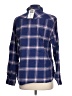 Jachs Girlfriend Plaid Blue Long Sleeve Button-Down Shirt Size L - photo 2