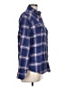 Jachs Girlfriend Plaid Blue Long Sleeve Button-Down Shirt Size L - photo 4