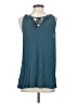 One September 100% Rayon Teal Sleeveless Blouse Size S - photo 2