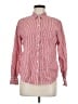 Old Navy 100% Cotton Stripes Red Long Sleeve Button-Down Shirt Size M - photo 1