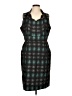 Antonio Melani 100% Polyester Argyle Black Cocktail Dress Size 14 - photo 1