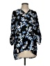 NY Collection 100% Polyester Floral Black 3/4 Sleeve Blouse Size P (petite) - photo 1