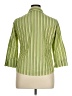 A.L.C. Stripes Green 3/4 Sleeve Button-Down Shirt Size XL - photo 2