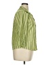 A.L.C. Stripes Green 3/4 Sleeve Button-Down Shirt Size XL - photo 4