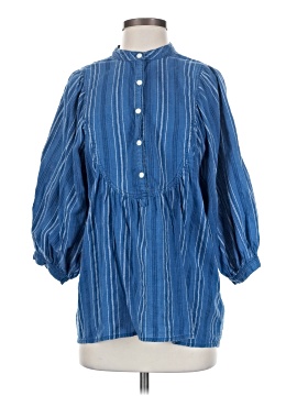 The Great. 3/4 Sleeve Button Down Shirt