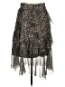 Suzy Shier Animal Print Silver Casual Skirt Size M - photo 1