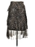 Suzy Shier Animal Print Silver Casual Skirt Size M - photo 2