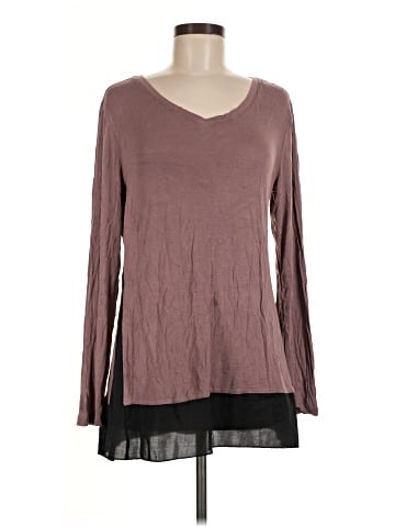 LOGO by Lori Goldstein Long Sleeve Blouse (view 1)