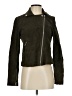 Aqua 100% Leather Green Leather Jacket Size S - photo 1