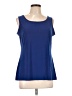 IMAN Blue Sleeveless Top Size L - photo 1