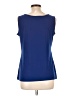 IMAN Blue Sleeveless Top Size L - photo 2