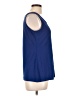 IMAN Blue Sleeveless Top Size L - photo 4