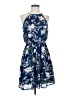 Blue Rain 100% Polyester Floral Blue Casual Dress Size S - photo 1